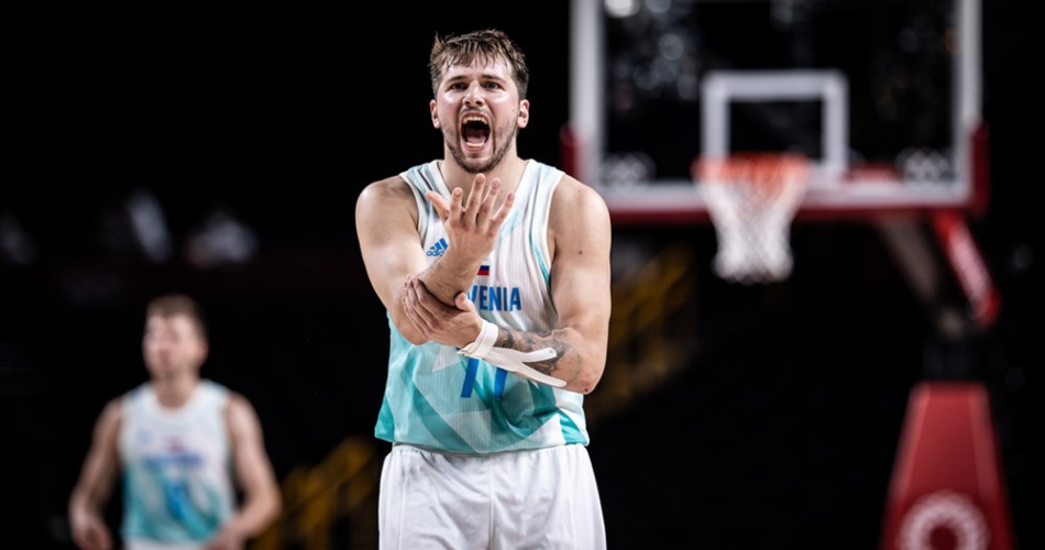 Kyrie Irving reacts to Luka Doncic's play as the Mavs star prepares for Slovenia games